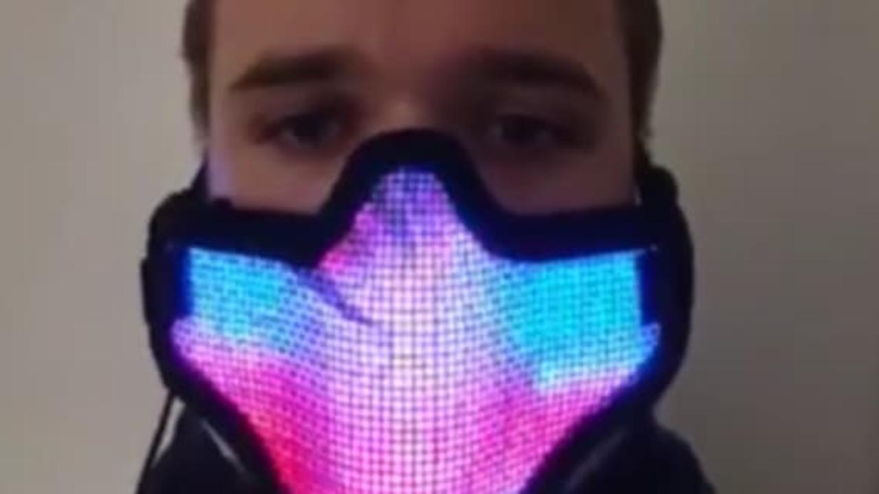 This face mask changes colors with an app