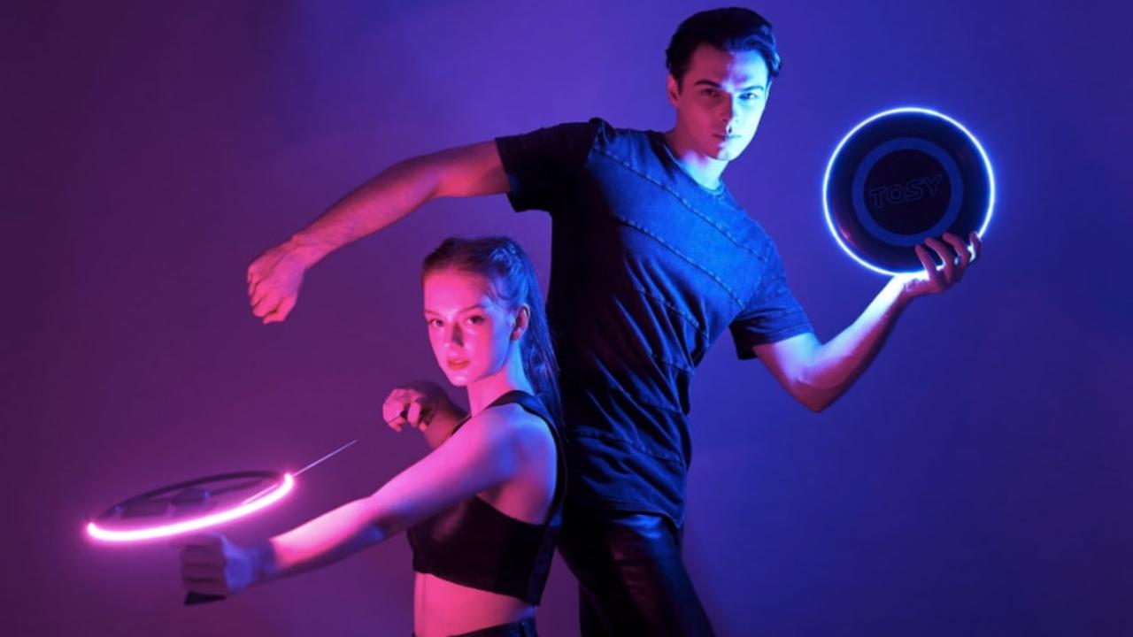 Light up your gameplay with this LED frisbee