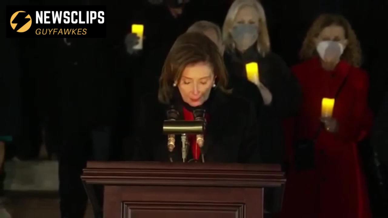 Speaker Of The House Nancy Pelosi At The Jan 6th Candlelight Virgil