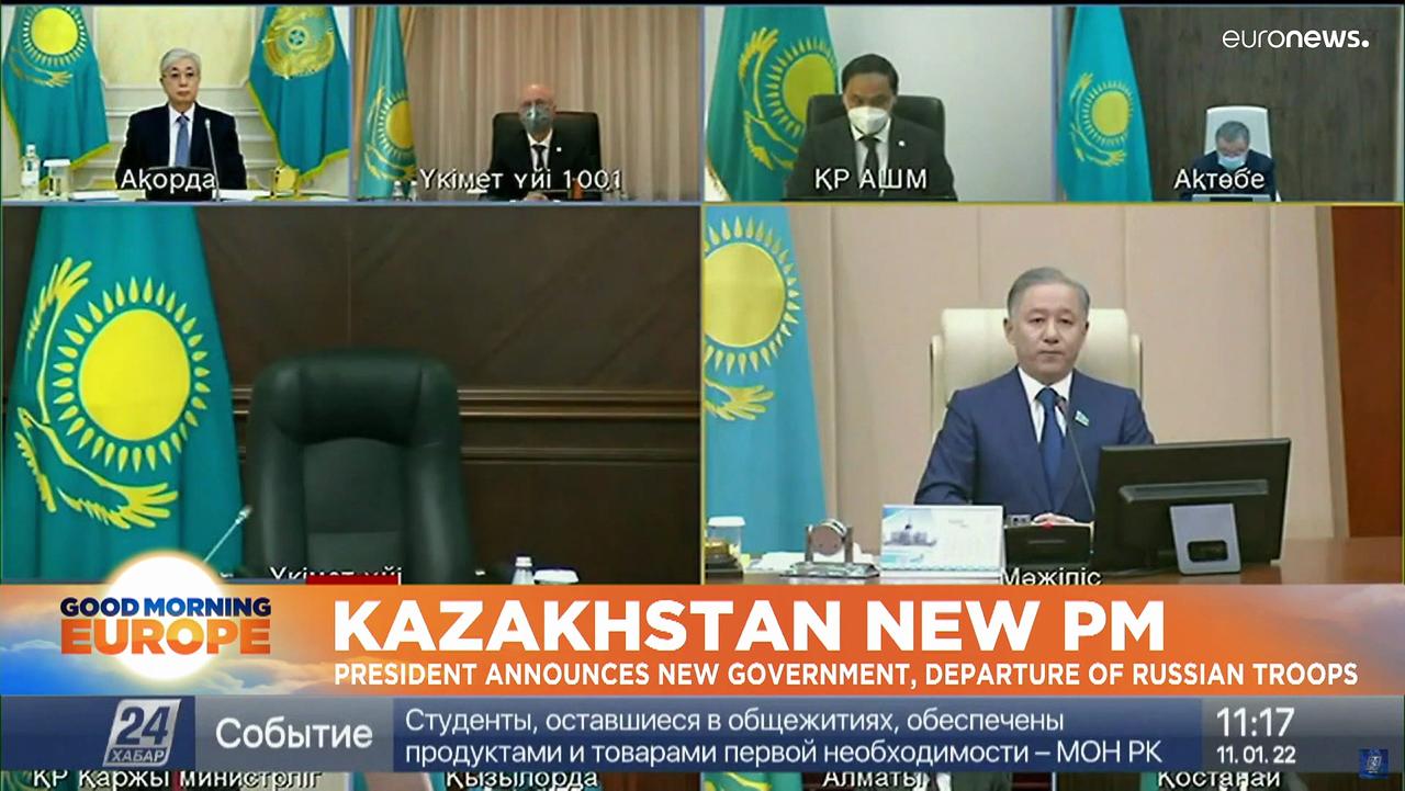 Kazakhstan: President appoints new PM as Russia-led troops to withdraw