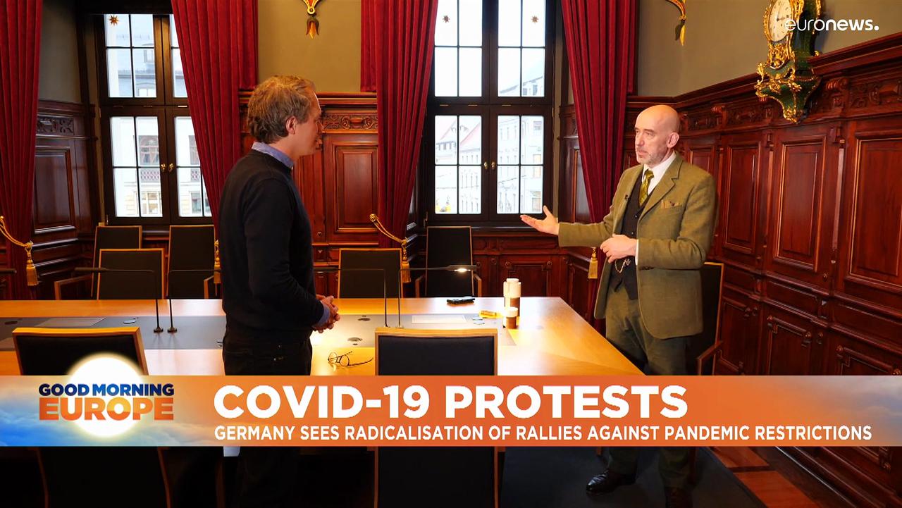 Concern in Germany over radical elements at COVID restrictions protest