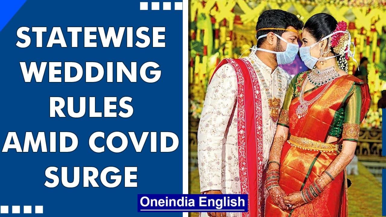Covid-19 restrictions on weddings: Statewise list | Oneindia News