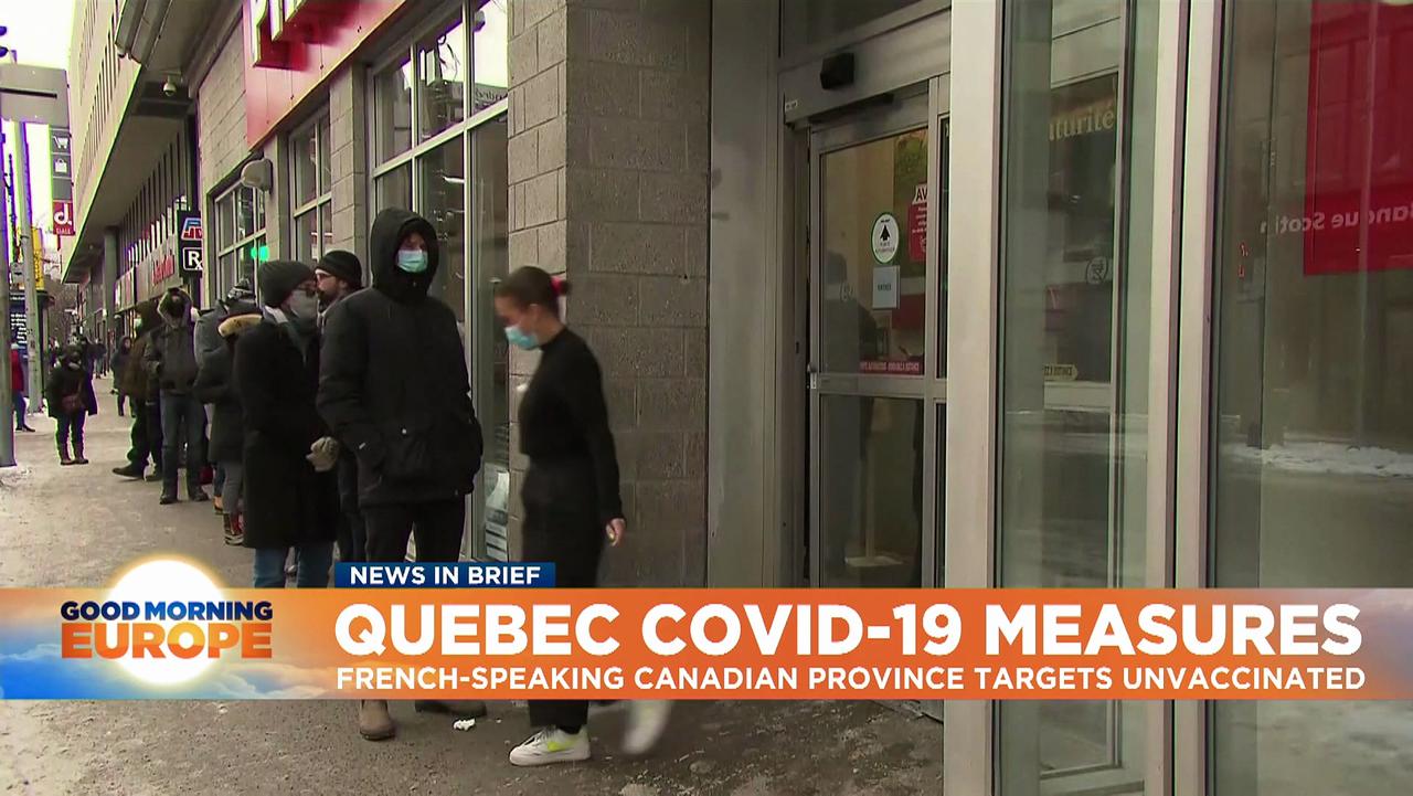 COVID-19: Quebec to levy financial penalty on unvaccinated adults