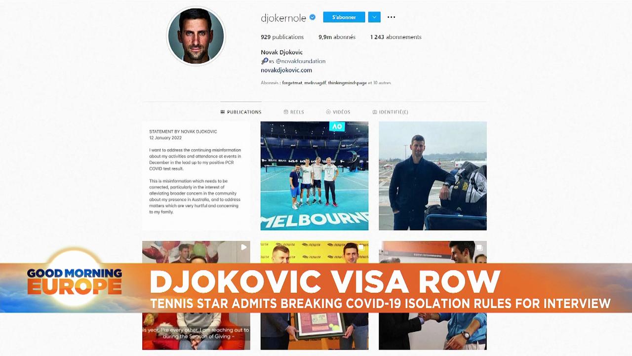 Novak Djokovic admits visa form 'error' and failing to isolate after positive test
