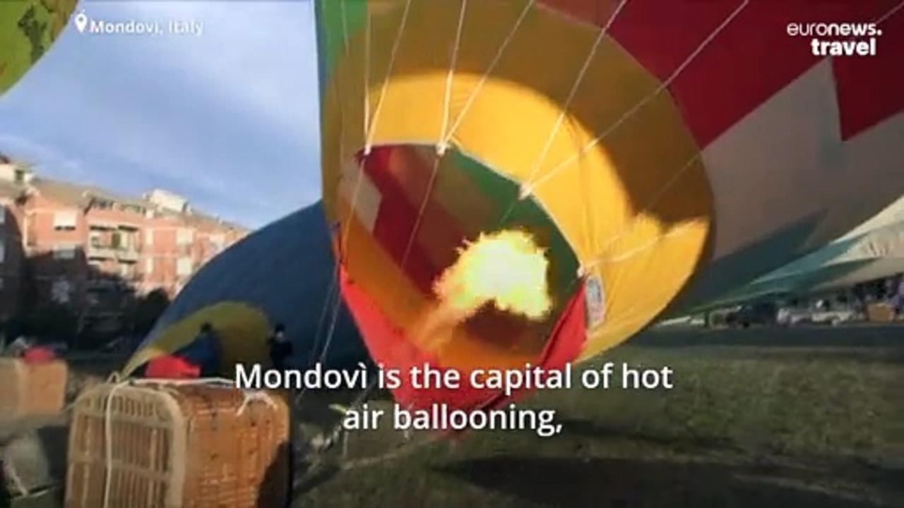 Watch Europe’s aeronauts soar over the Alps in hot air balloons