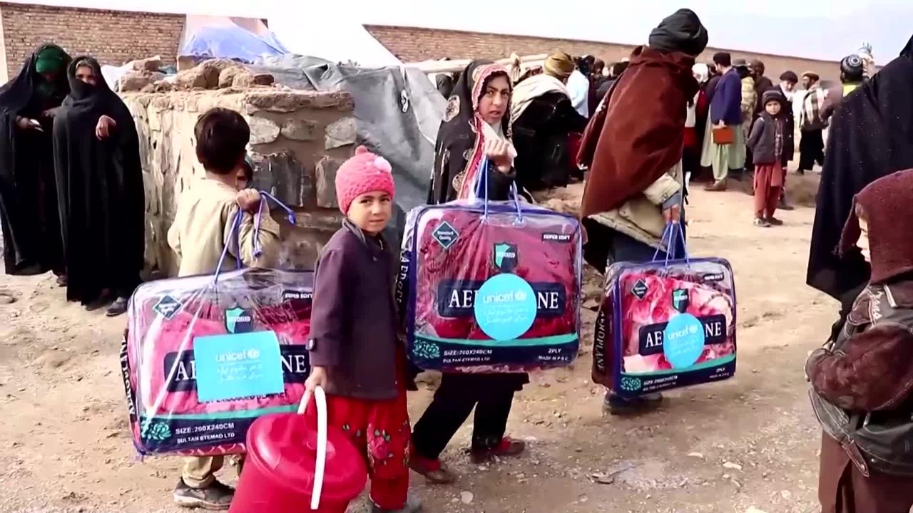 U.N. distributes winter kits to Afghans in need