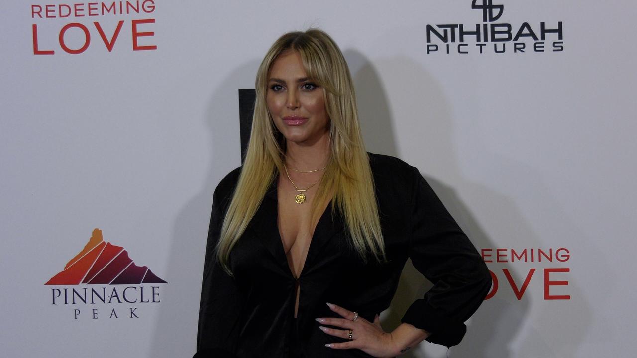 Cassie Scerbo attends the ‘Redeeming Love’ film premiere red carpet in Los Angeles