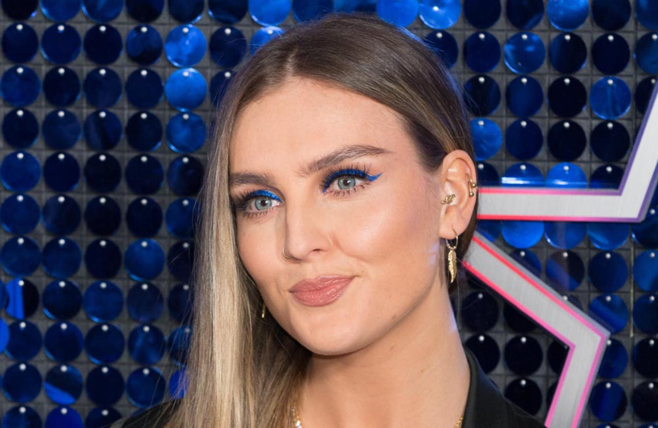 Perrie Edwards hits the recording studio