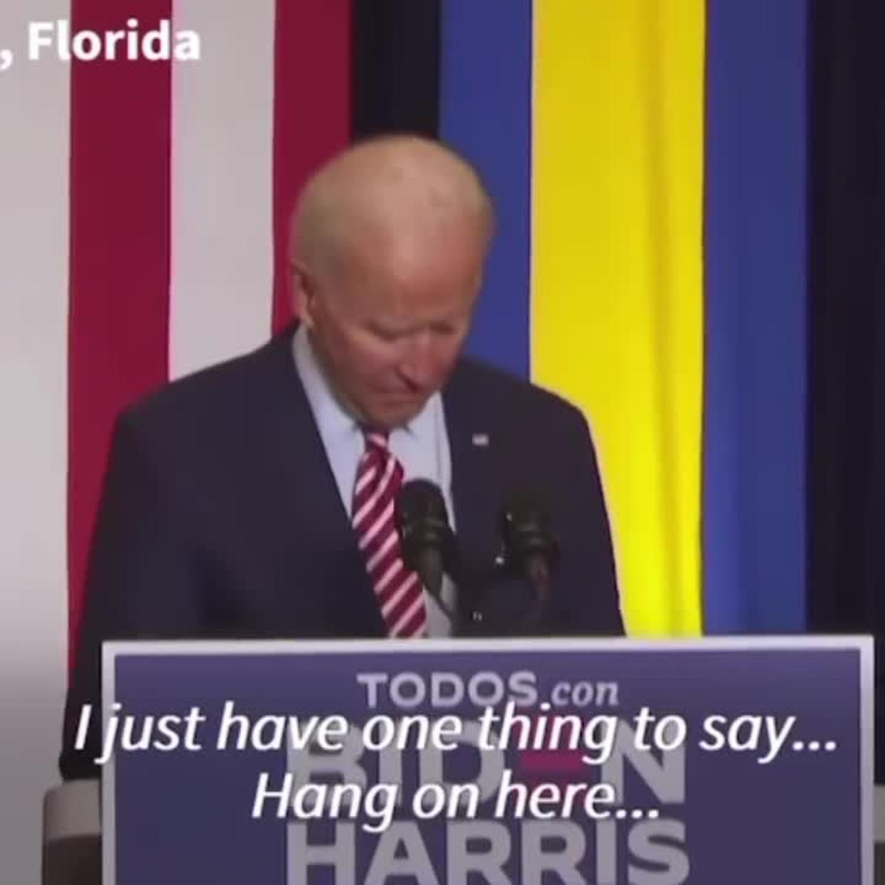 joe biden has one thing to say to the people