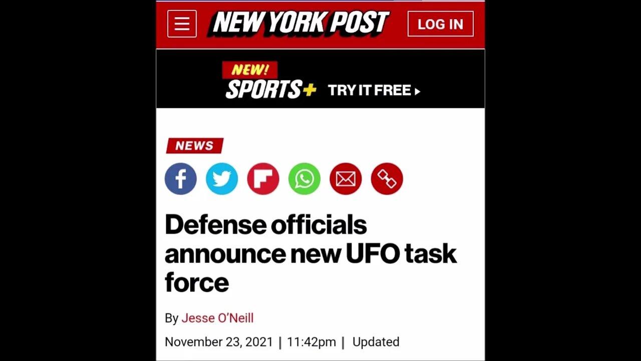 Defense Officials Announce New UFO Task Force Paranormal News