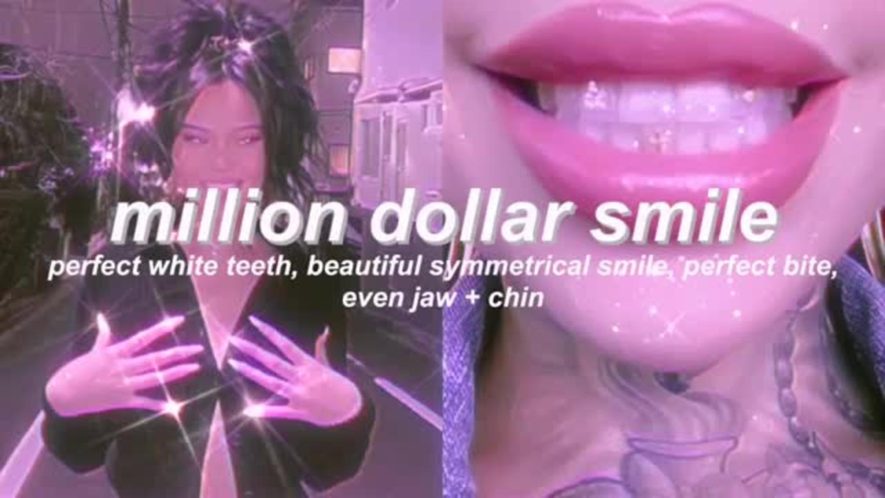 “MILLION DOLLAR SMILE" teeth + jaw combo subliminal (listen once) 』
