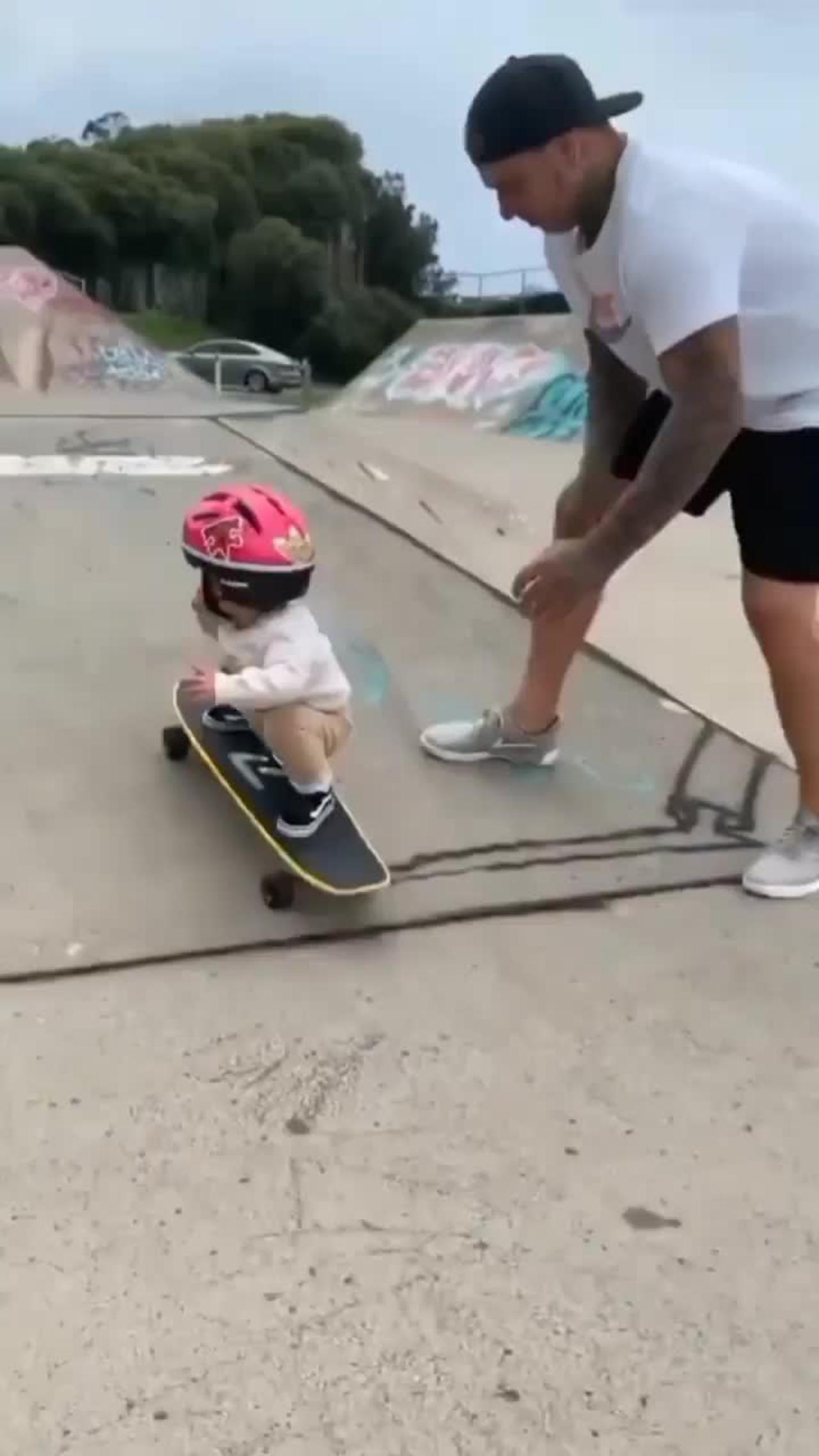 This little kid is so cute that it makes you happy when you see him