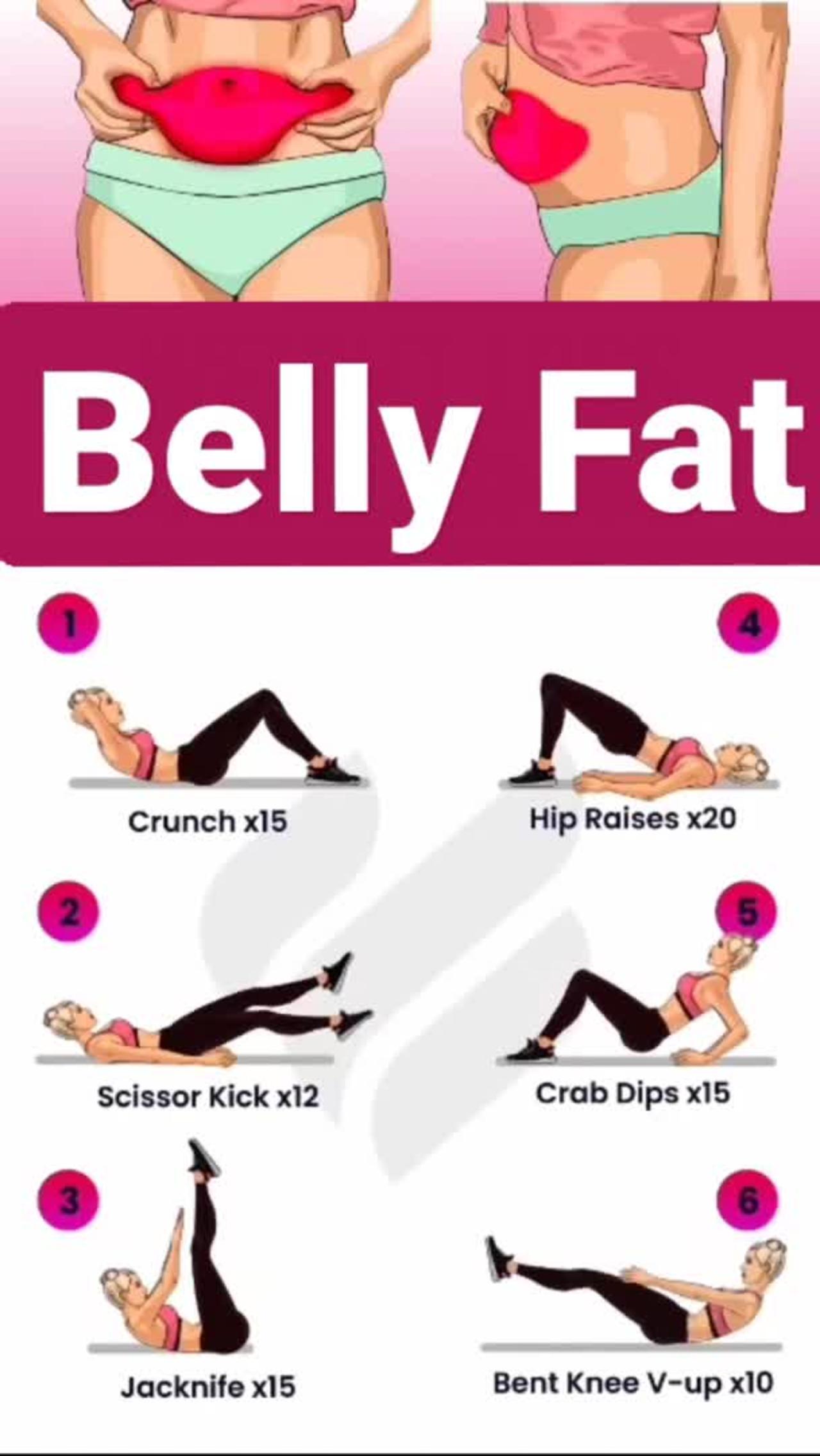 Belly Fat exercises For Home