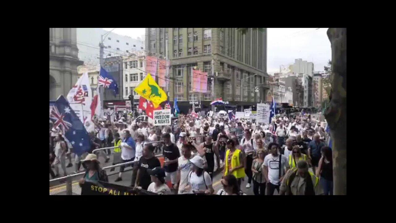 Melbourne, Australia - MASSIVE Protests Going Uncovered By The Media