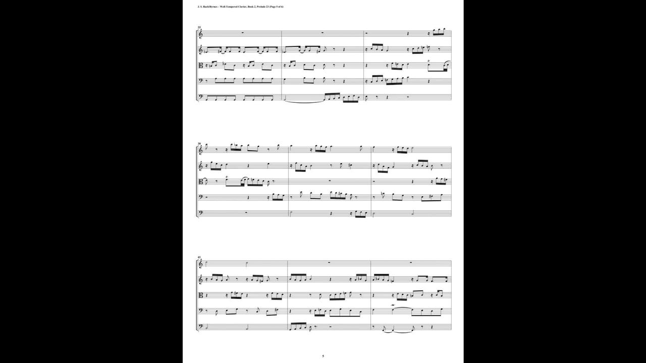 J.S. Bach - Well-Tempered Clavier: Part 2 - Fugue 24 (Flute Quartet)