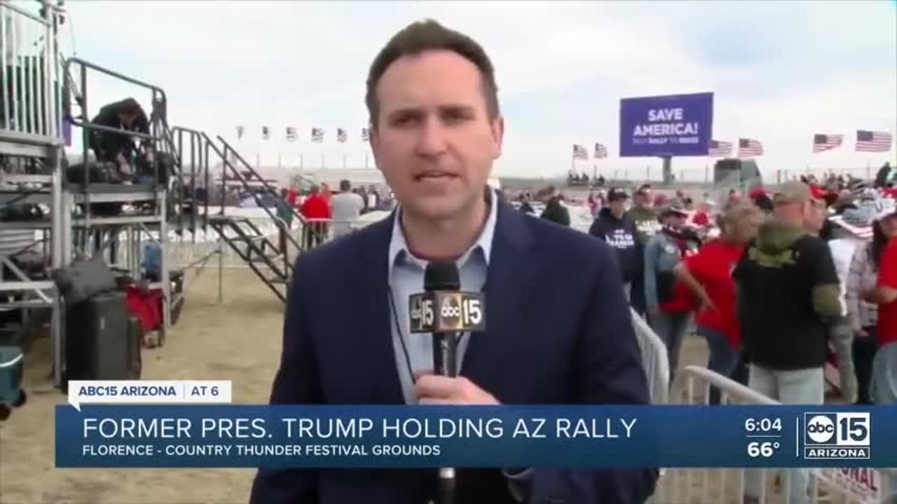 Former President Trump holds holding event in Florence, Arizona
