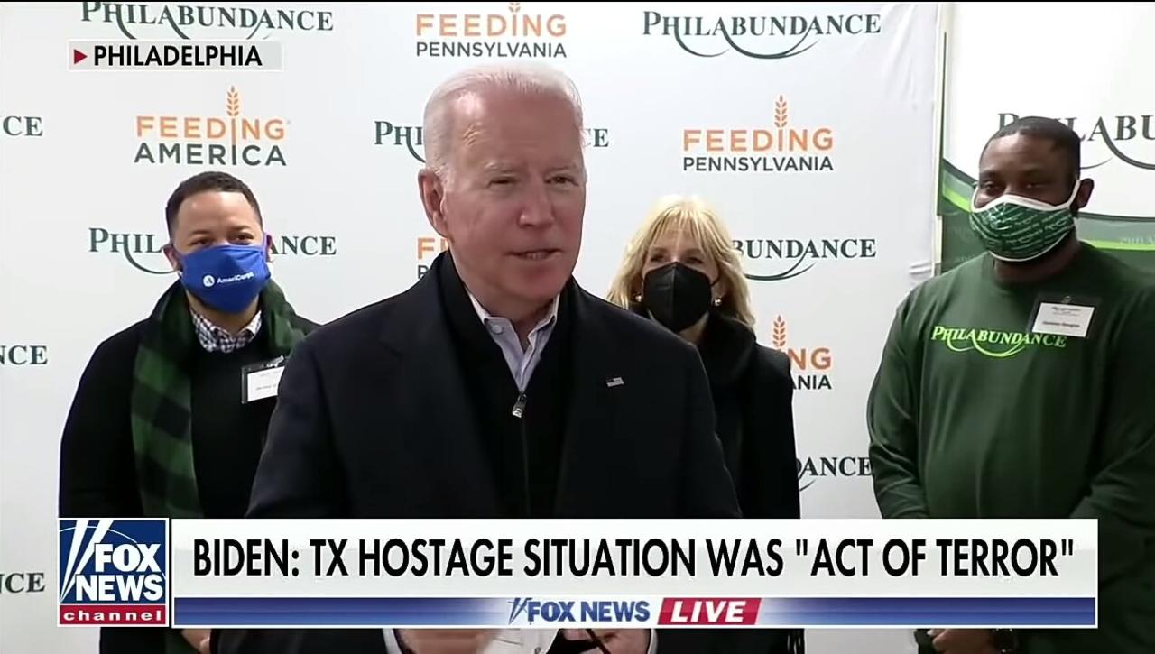 Biden calls Texas synagogue hostage an 'act of terror'