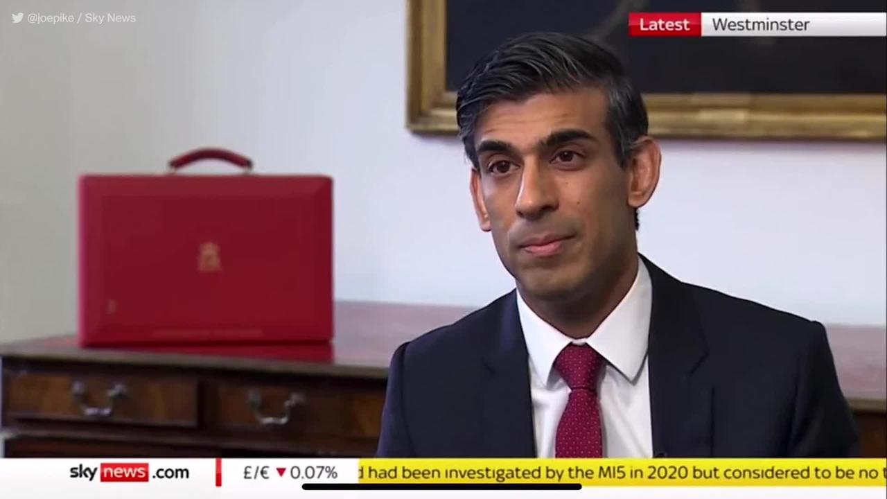 ‘Do you support the prime minister?’: Moment Rishi Sunak walks off mid-interview over Boris Johnson grilling