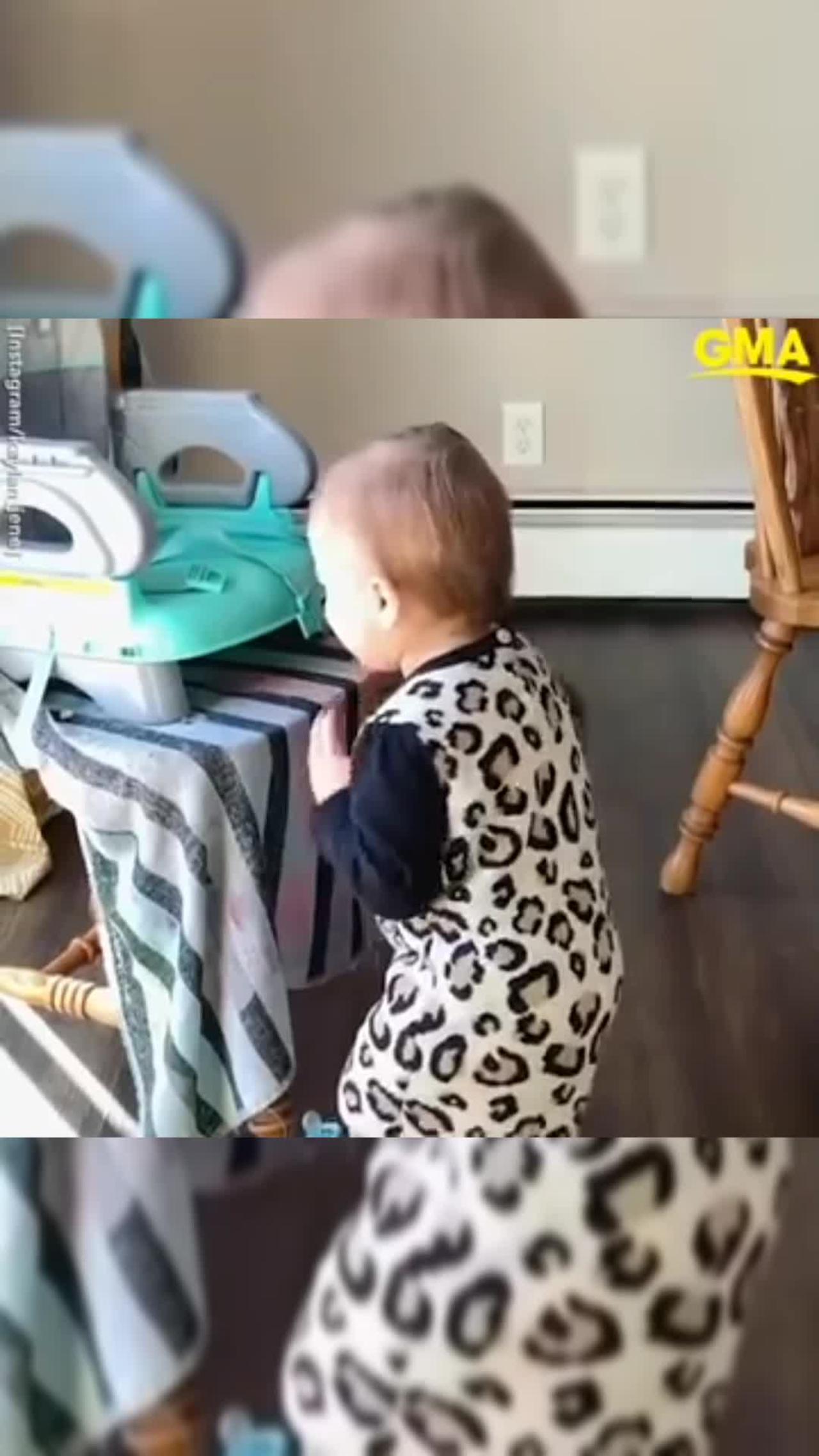 Mom's dancing baby videos are giving us life .