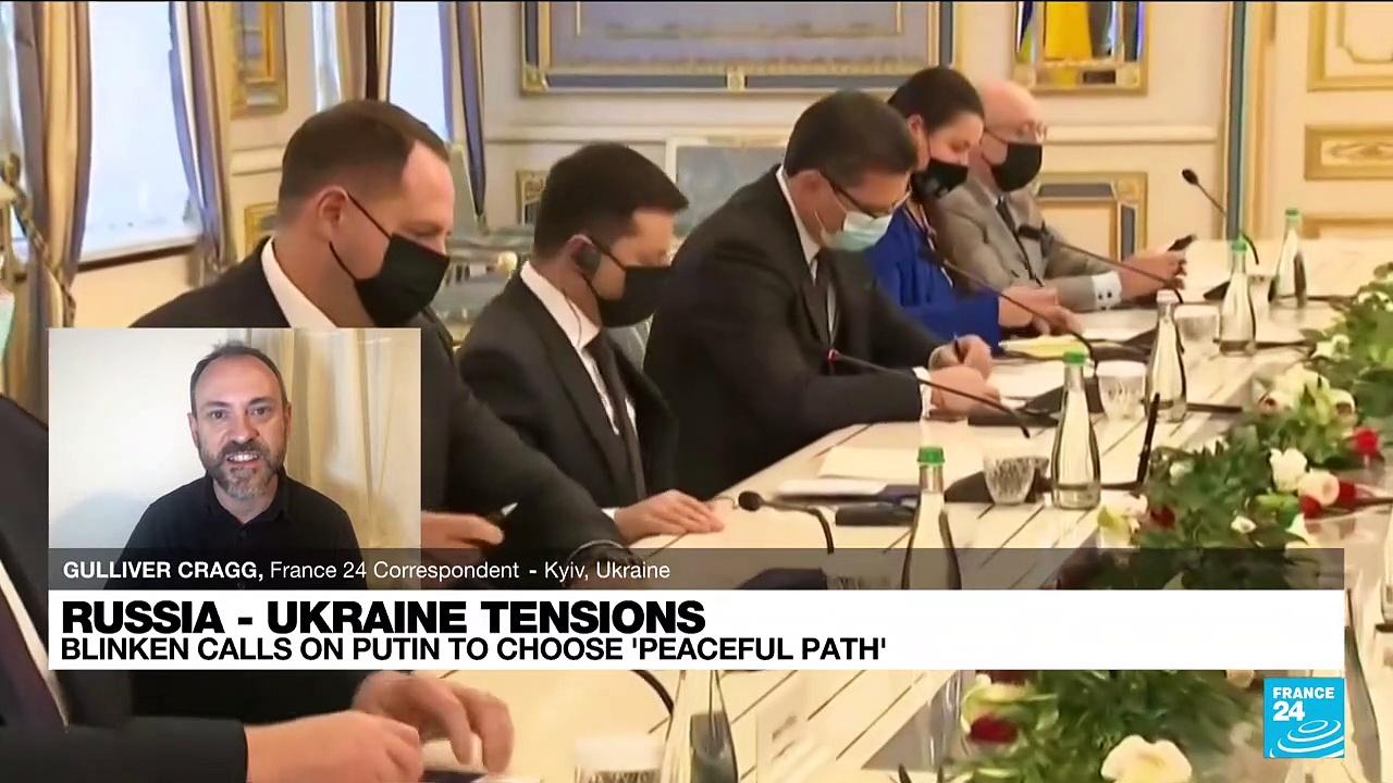 Blinken in Kyiv to back Ukraine as Putin stares down West