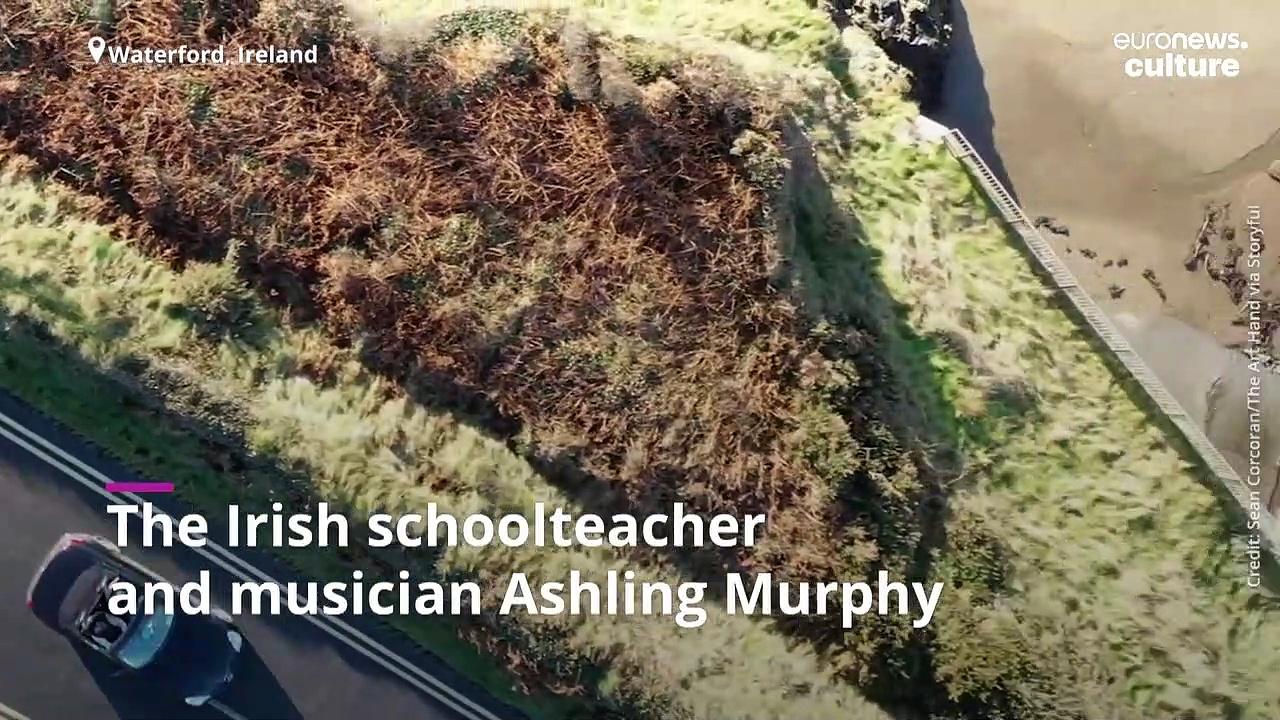 Ashling Murphy remembered in beautiful beach art tribute by local artist