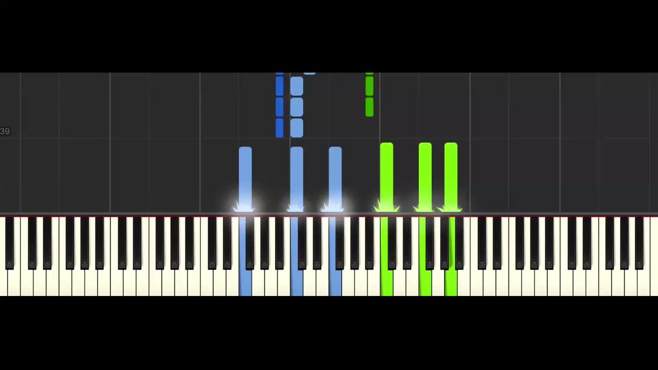 The Greatest Showman - Rewrite the Stars Piano Tutorial Synthesia