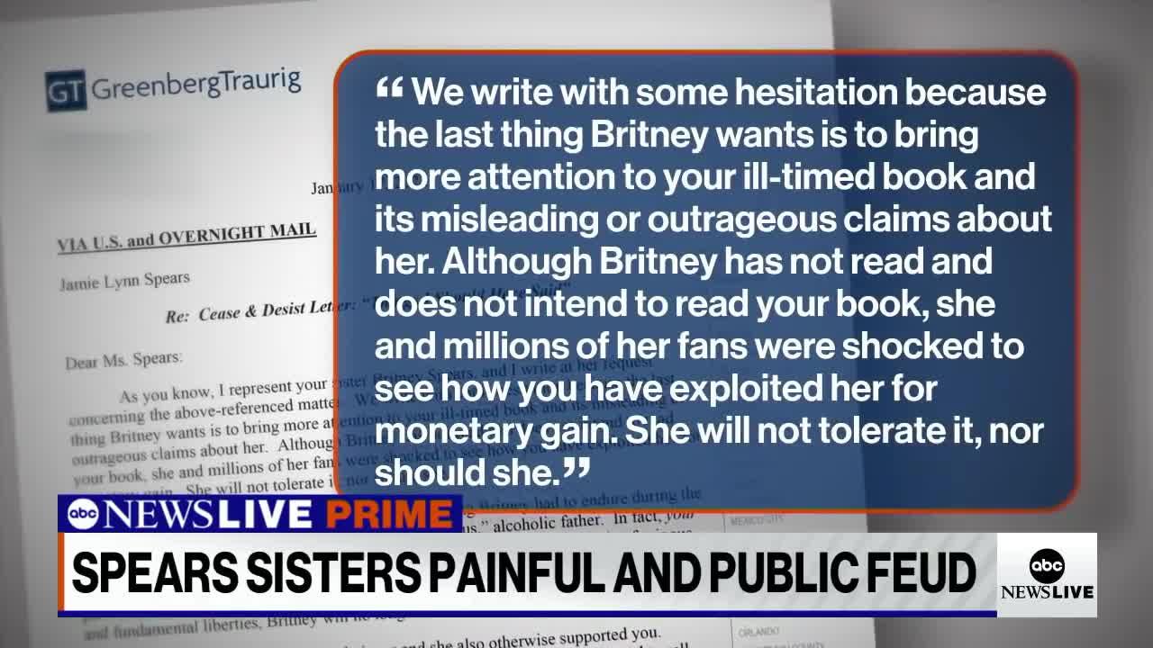 Britney Spears’ lawyer sends Jamie Lynn cease and desist letter amid court battle