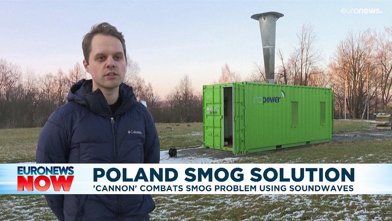 Polish town tests anti-smog sound 'cannon' to tackle pollution