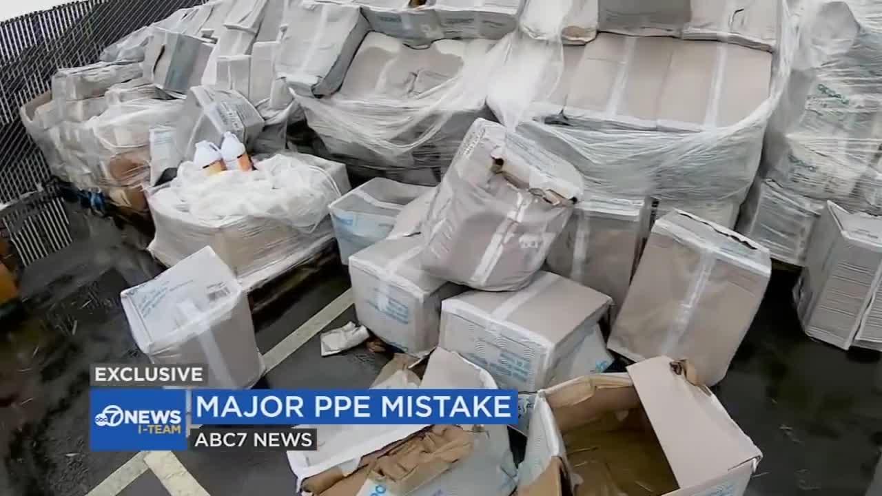 More than $10M worth of masks, protective gear left in the rain outside Bay Area event center