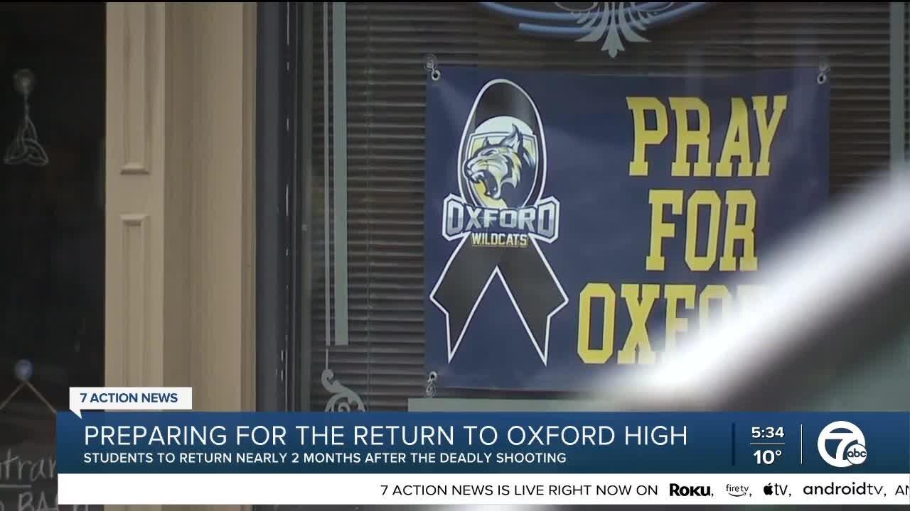 Oxford High School students set to return to the school building on Monday