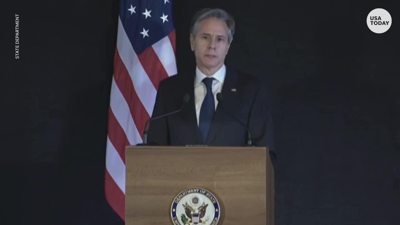 US Secretary of State Antony Blinken talks with Russian counterparts