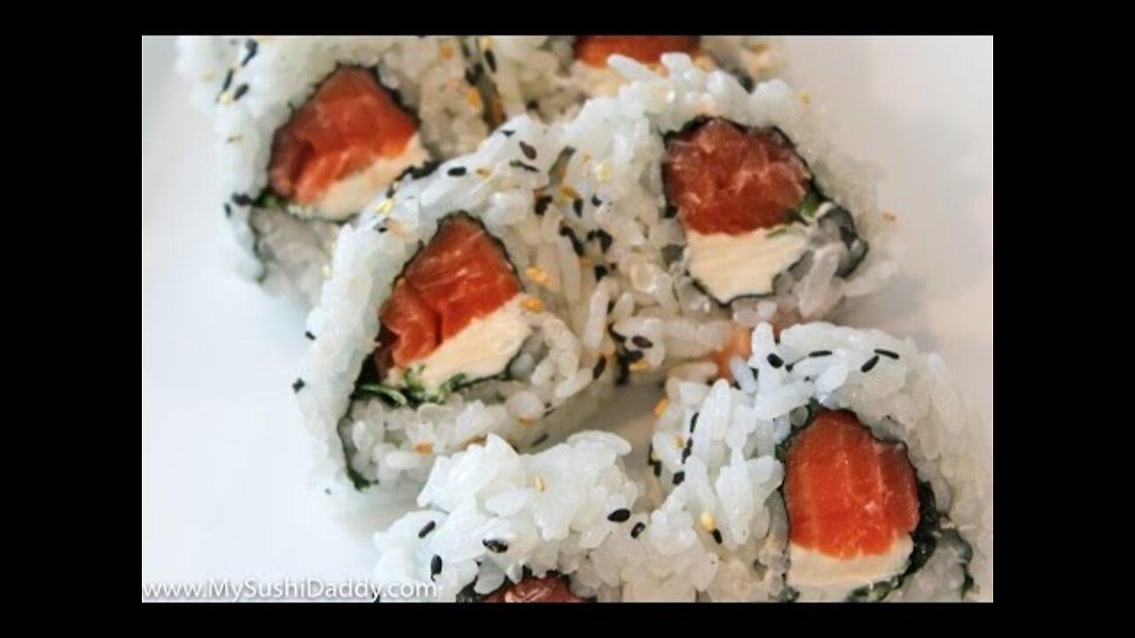 All Recipes How To Make A Bagel Salmon Sushi Roll,cooking recipe food recipes sushi recipes