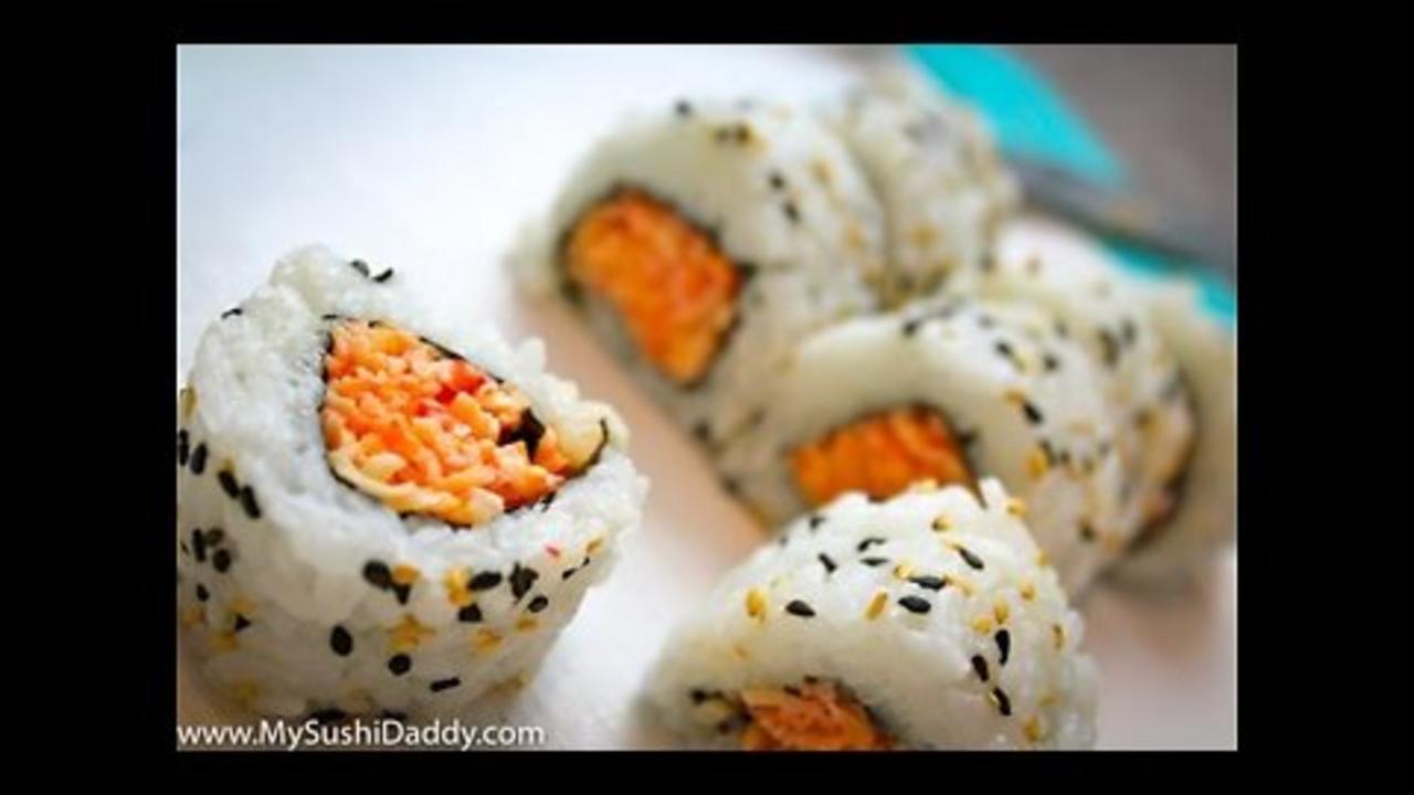 All Recipes How To Make A Spicy Crab Sushi Roll,cooking recipe food recipes sushi recipes