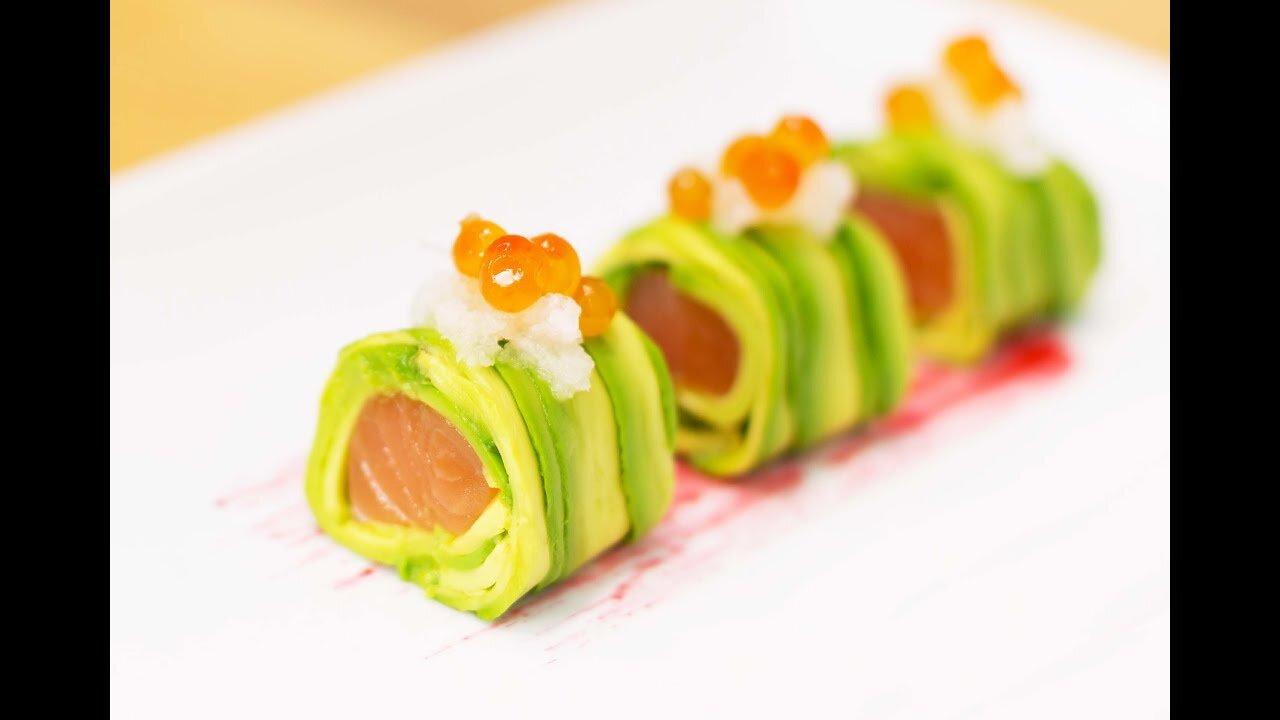 All Recipes How to Make Alaskan Avocado Roll,cooking recipe food recipes sushi recipes