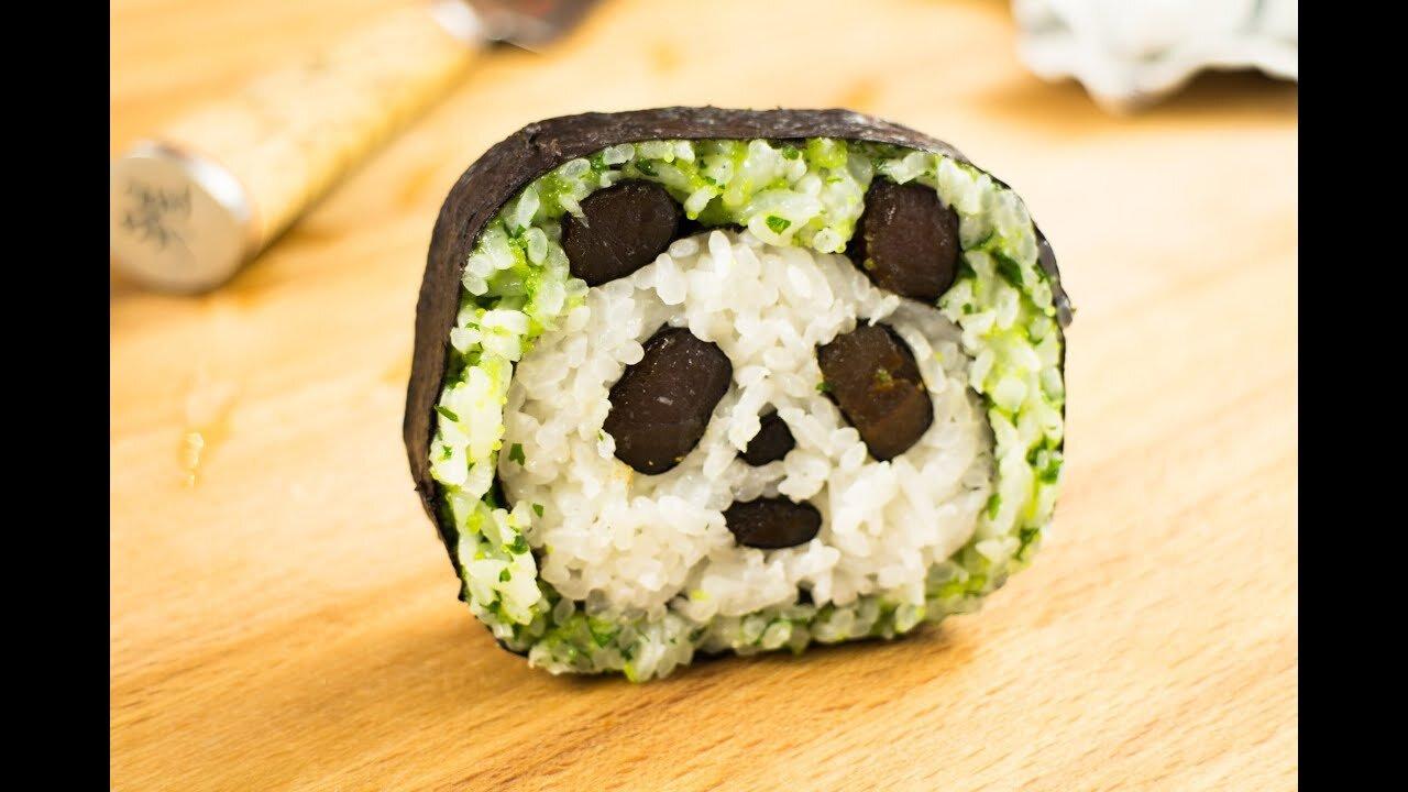All Recipes How To Make Panda Sushi Roll - Amazing Food Art,cooking recipe food recipes sushi recip