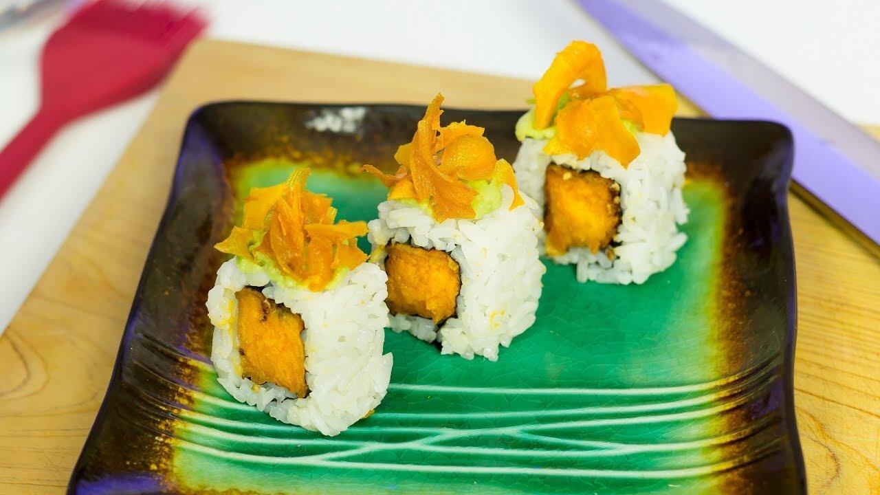 All Recipes Sweet Potato Sushi Roll - Vegan Sushi Recipe,cooking recipe food recipes sushi recipes