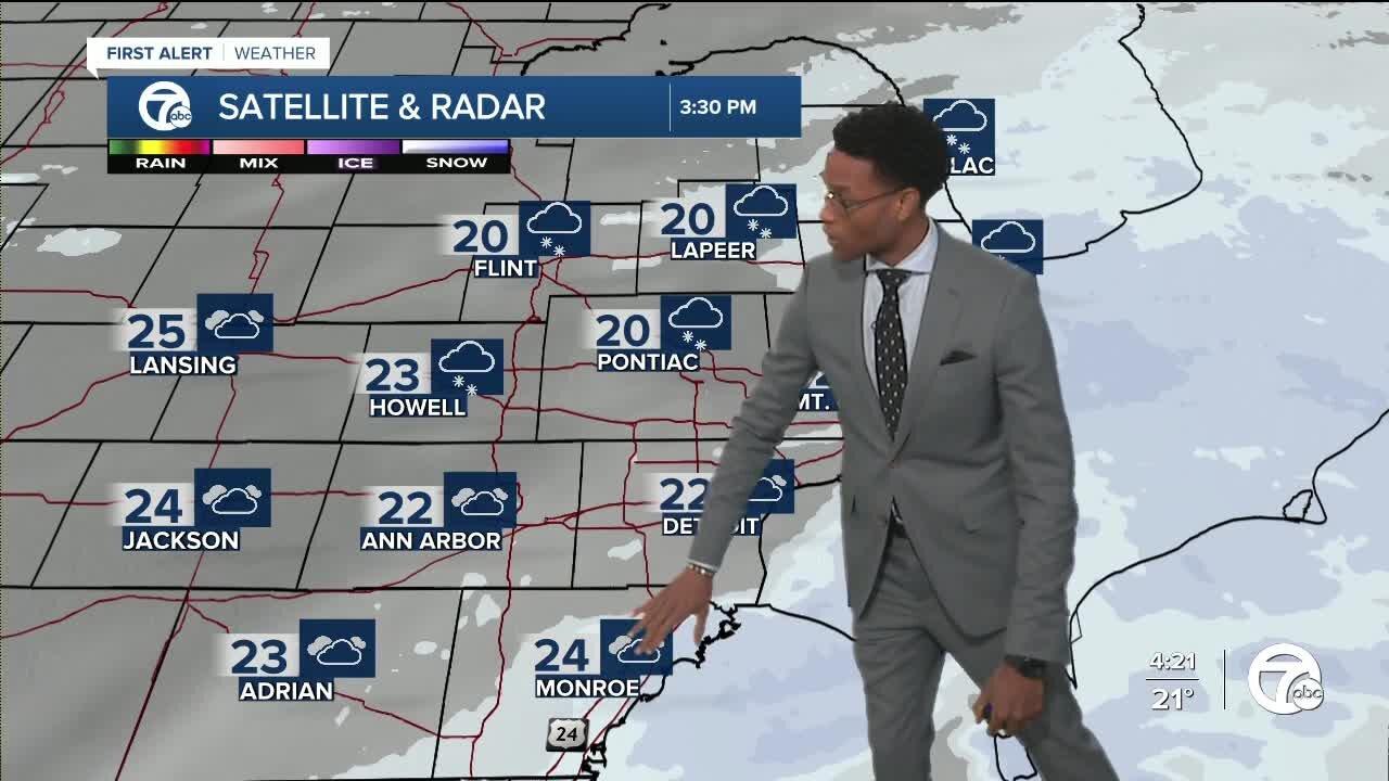 Tracking snow this evening