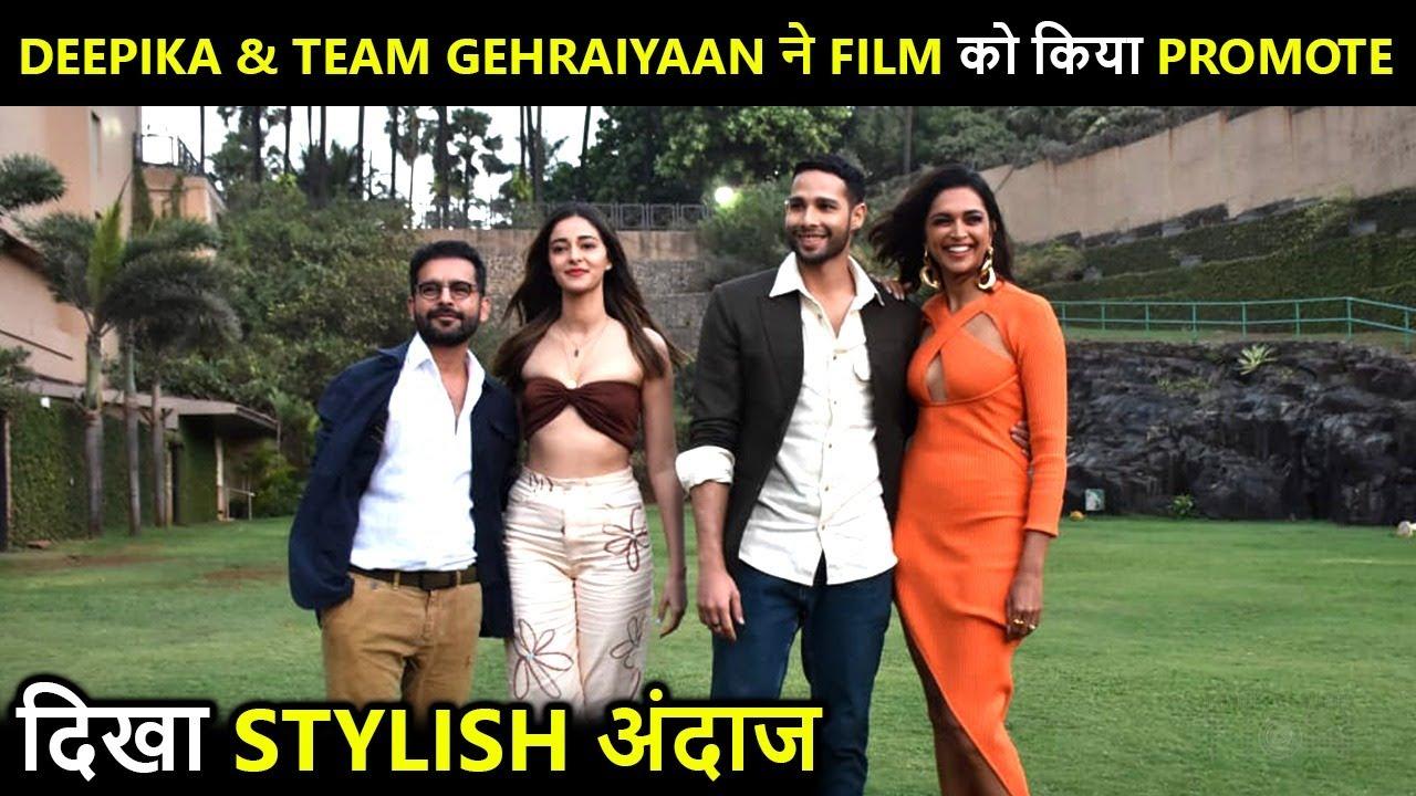 WOW ! Deepika, Ananya, Siddhant, Shakun Batra's MOST Stylish Look As They Promote Gehraiyaan