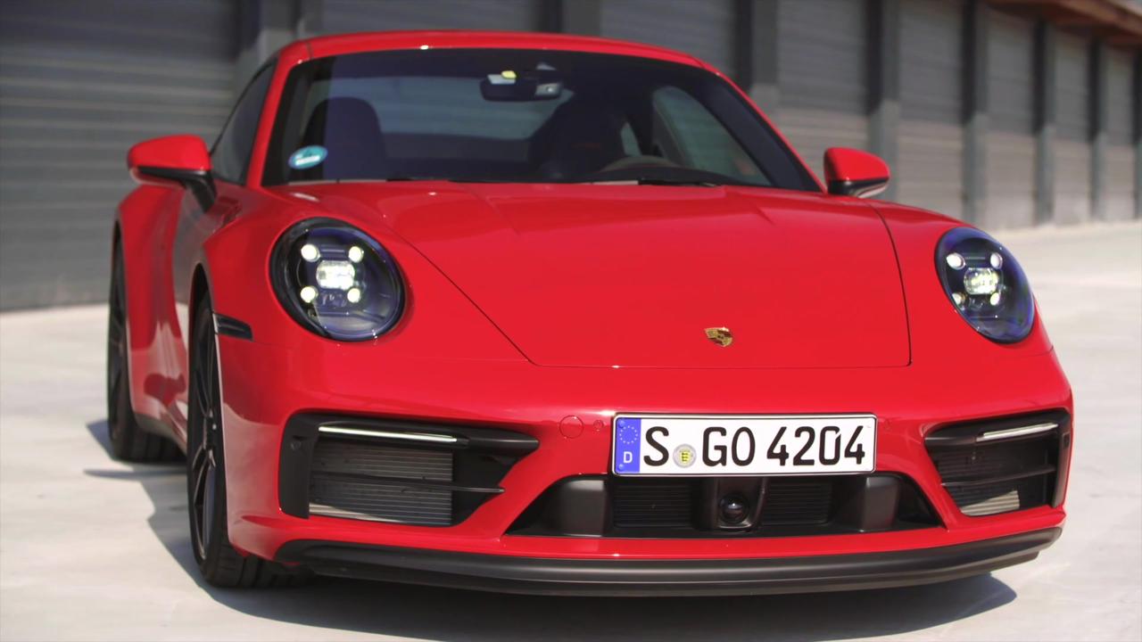 The new Porsche 911 Carrera GTS Coupe Design in Carmine Red