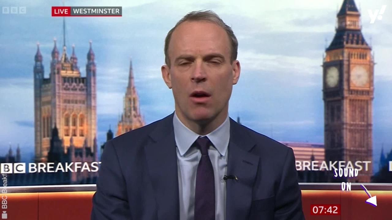 Dominic Raab says he would step aside as deputy PM if Boris Johnson asked in wake of Sue Gray report