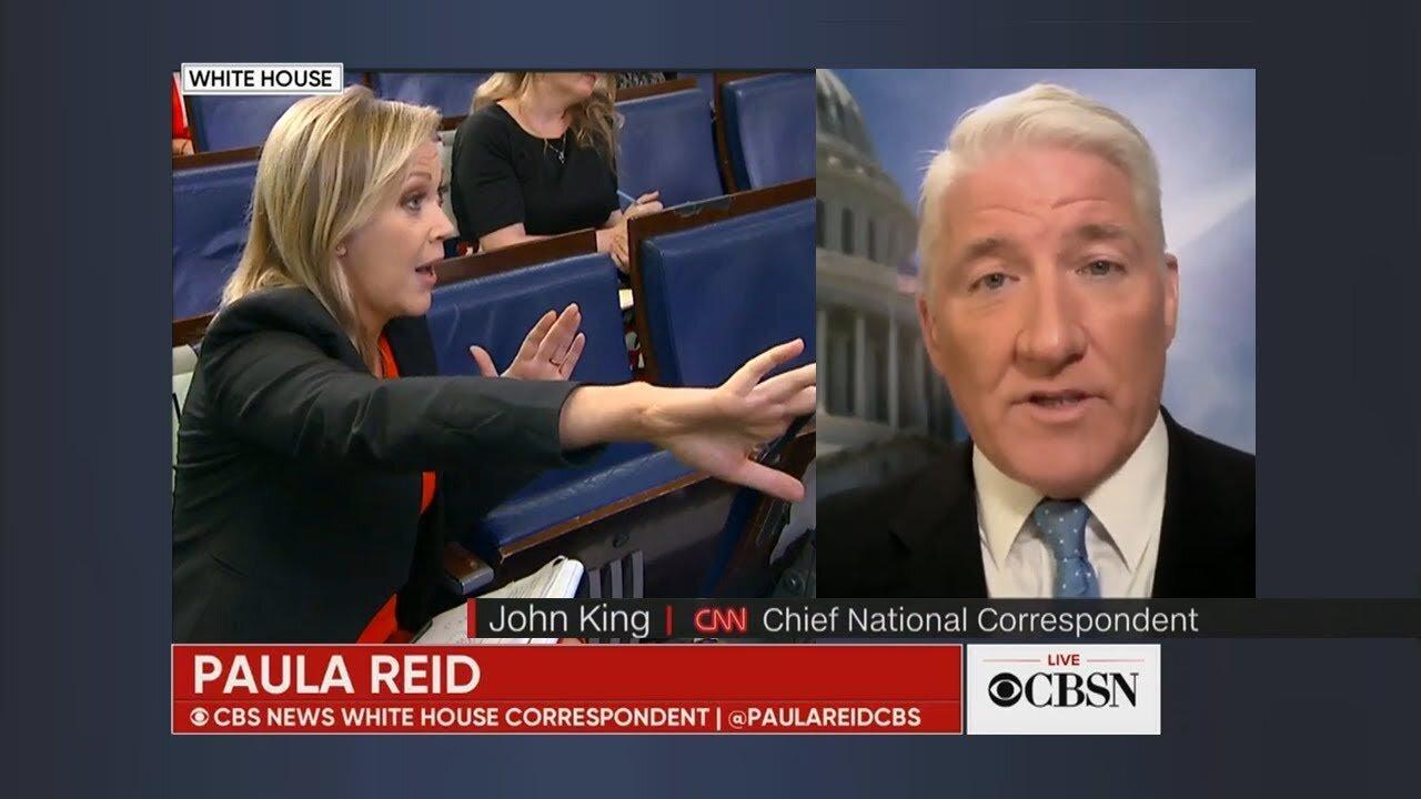 Paula Reid, John King Offended by Trump's Media 'Propaganda' Montage
