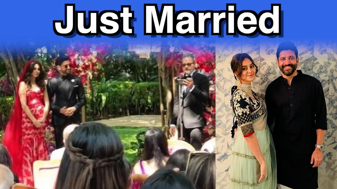Farhan AkhtarShibani Dandekar first wedding One News