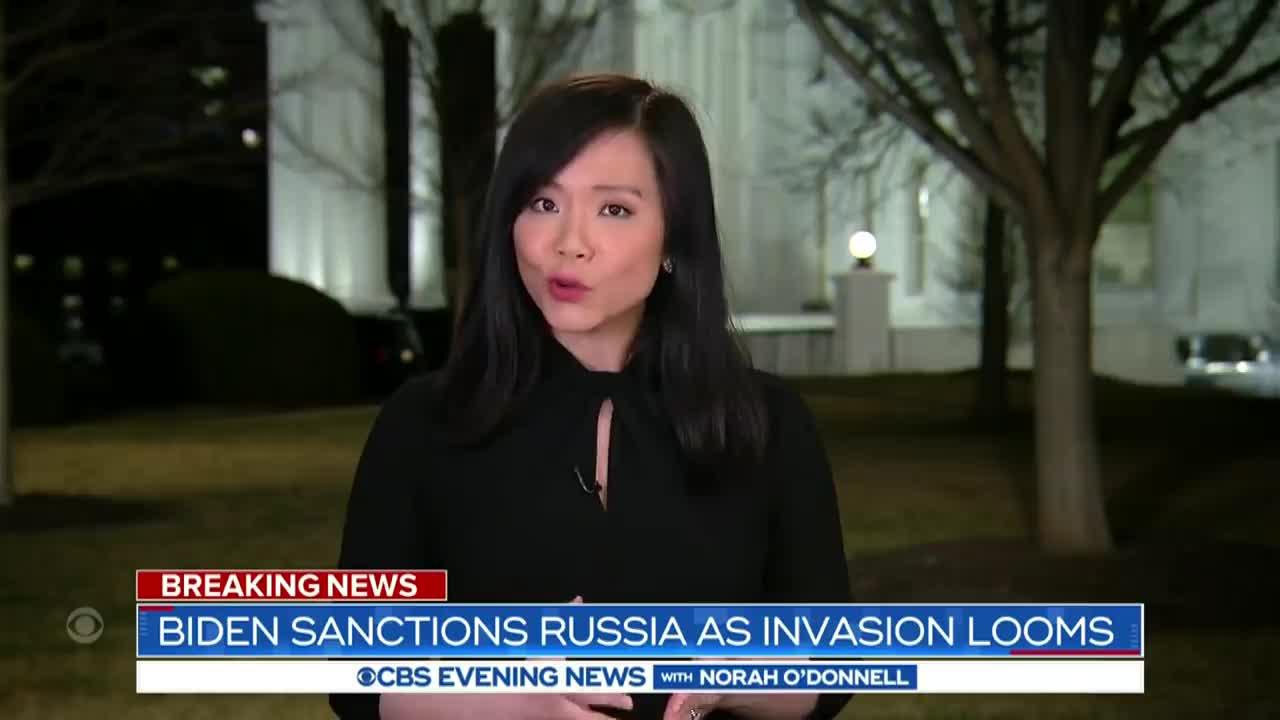 Biden sanctions Russia as invasion of Ukraine looms