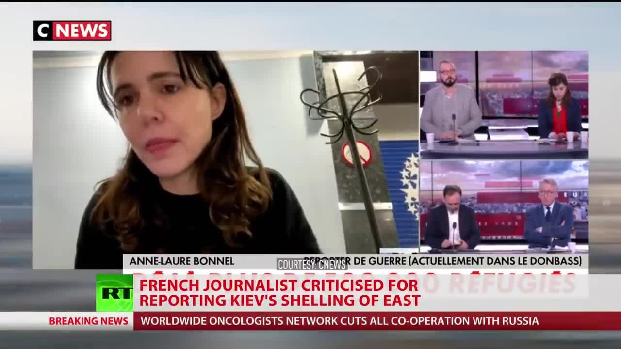 French journalist criticized for reporting Kiev’s shelling of Eastern Ukraine