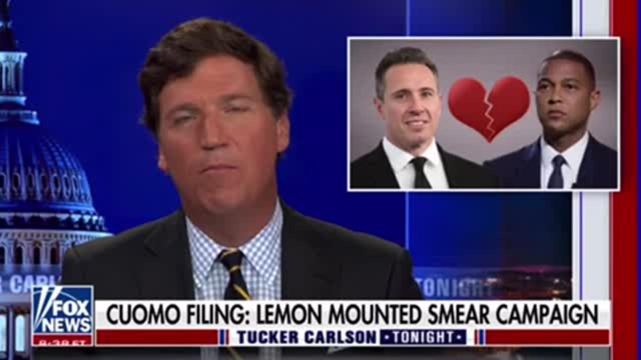 Tucker Carlson reports that the bromance between Don Lemon and Chris Cuomo
