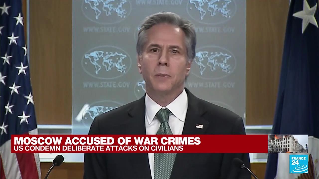 US Blinken says agrees that war crimes have been committed in Ukraine