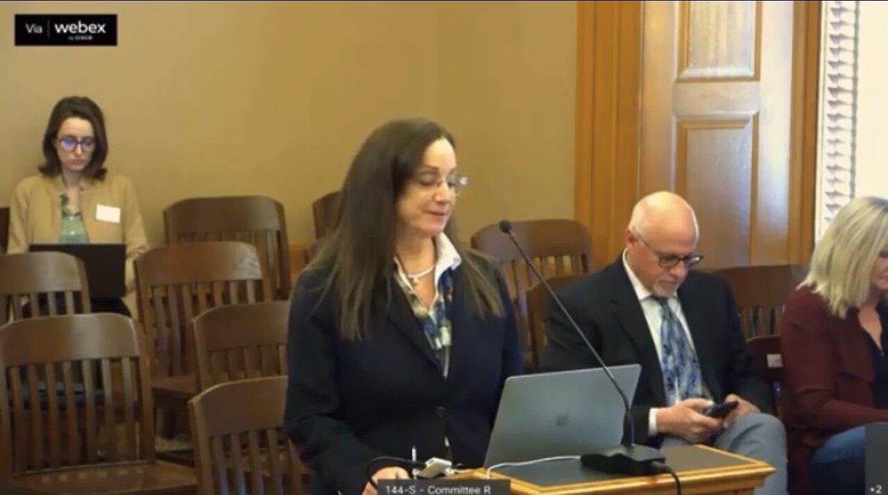 Maria Zack's Earth Shattering Testimony - Kansas Senate Hearing (Mirrored)