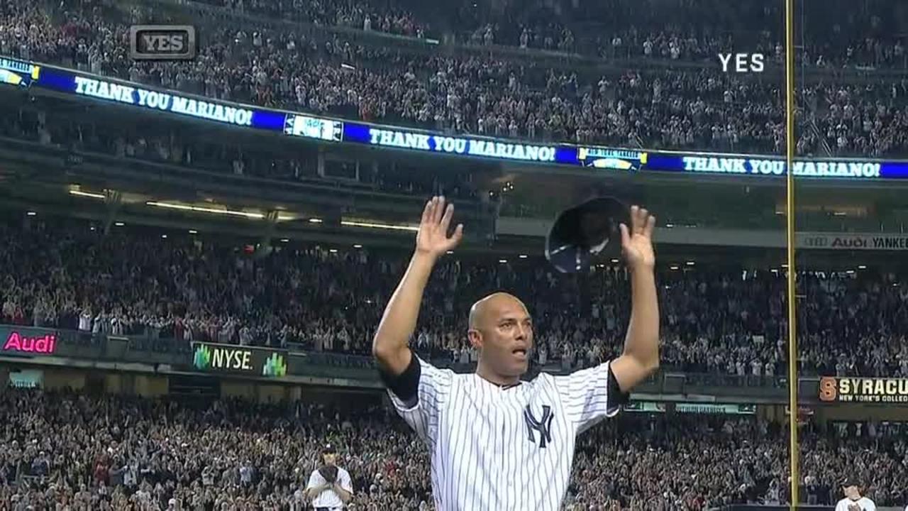 Mariano Rivera leaves mound for final time