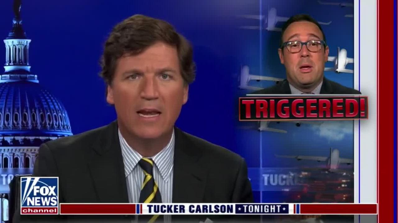 CNN's Chris Cillizza Gets TRIGGERED By Maskless Couple Watching Tucker on a Plane