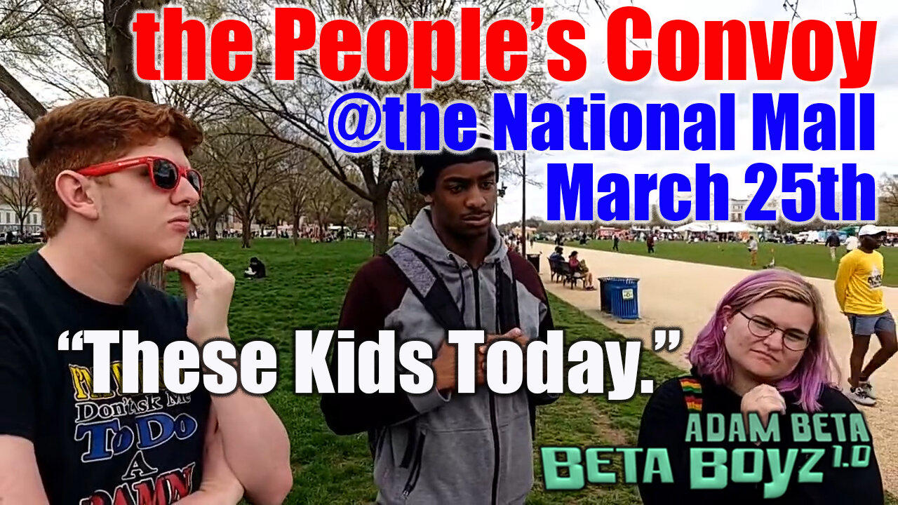 Lib2Liberty March 25th CLIPS "These Kids Today" - Harassing Kids on the NAtional Mall